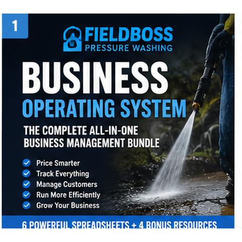 Pressure washing operating system workbook preview