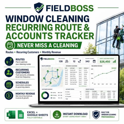 Recurring route accounts tracker workbook preview